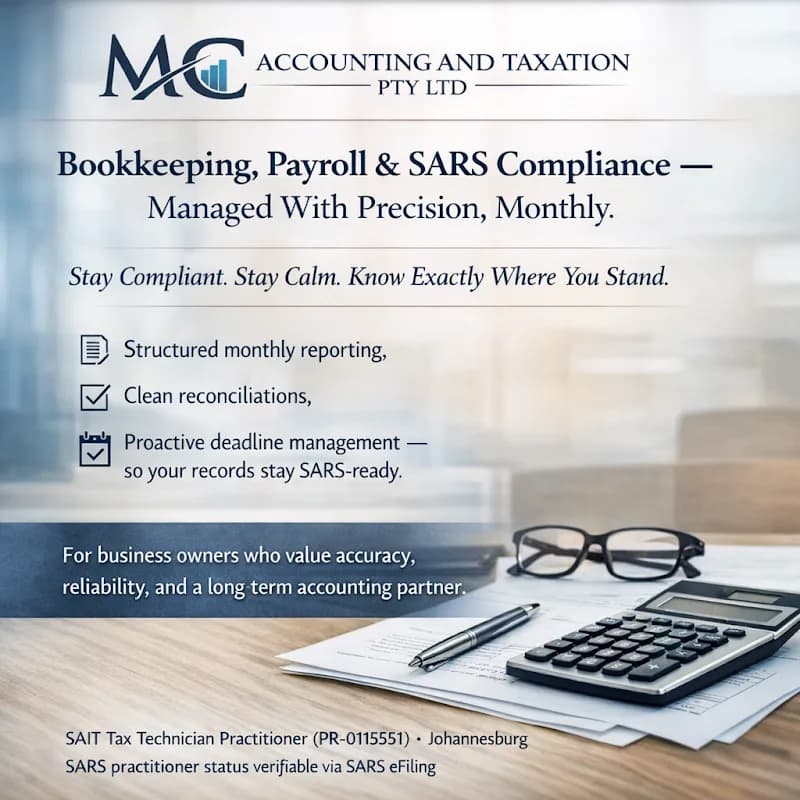 MC Accounting and Taxation (PTY) LTD in Randburg