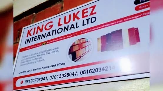 KING LUKEZ INT'L LIMITED in Abaji