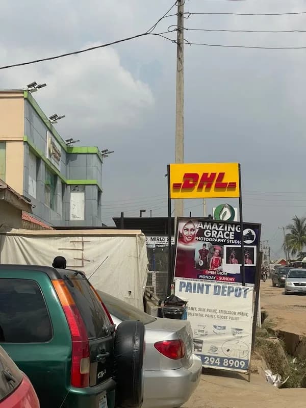 Dhl lugbe police signboard in Lugbe