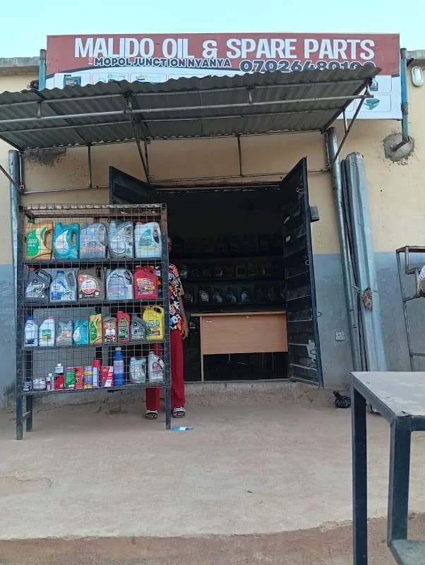 malido oil and spare parts in Karu