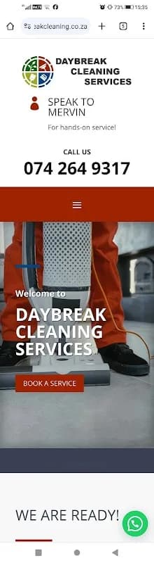 Daybreak cleaning services in Knysna CBD