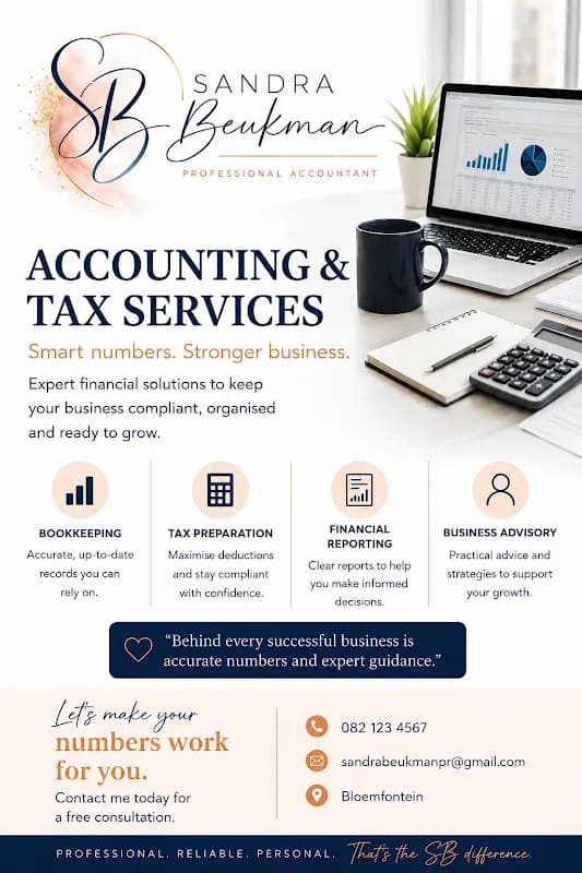 Sandra Beukman Professional Accountant S.A in Langenhoven Park