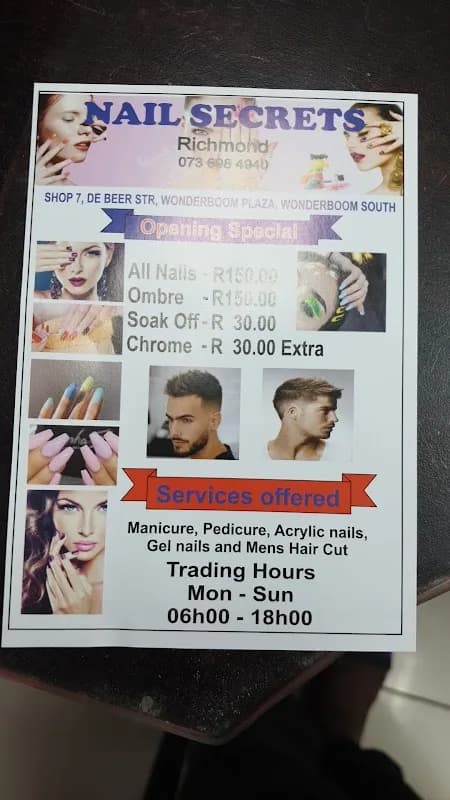 Nail secret and hair salon in Wonderboom