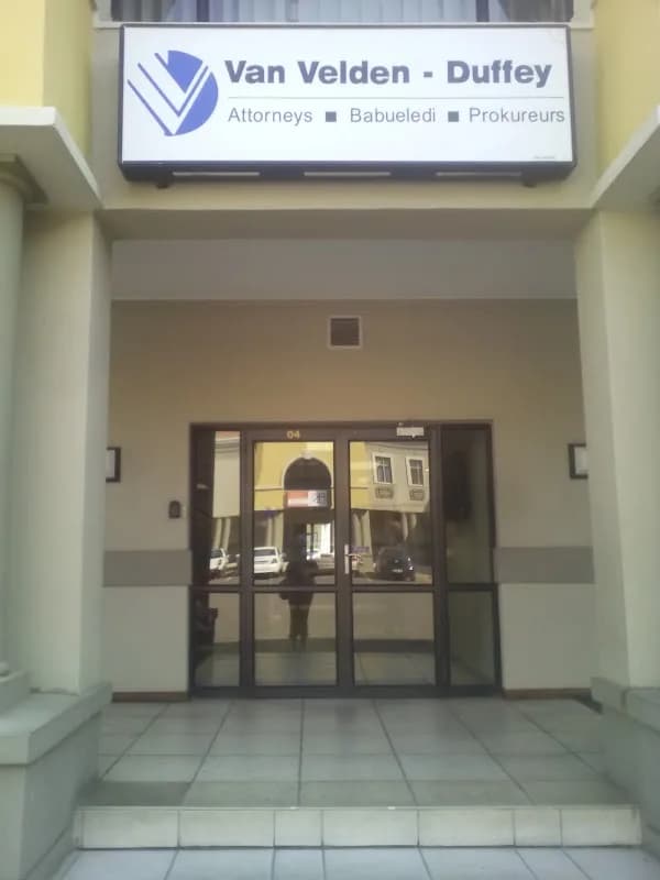 Van Velden-Duffey Inc in Rustenburg CBD