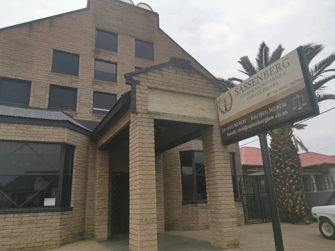 SASSENBERG ATTORNEYS INCORPORATED in Springs