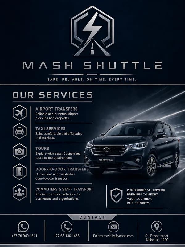 Mash Shuttle Service in Hazyview