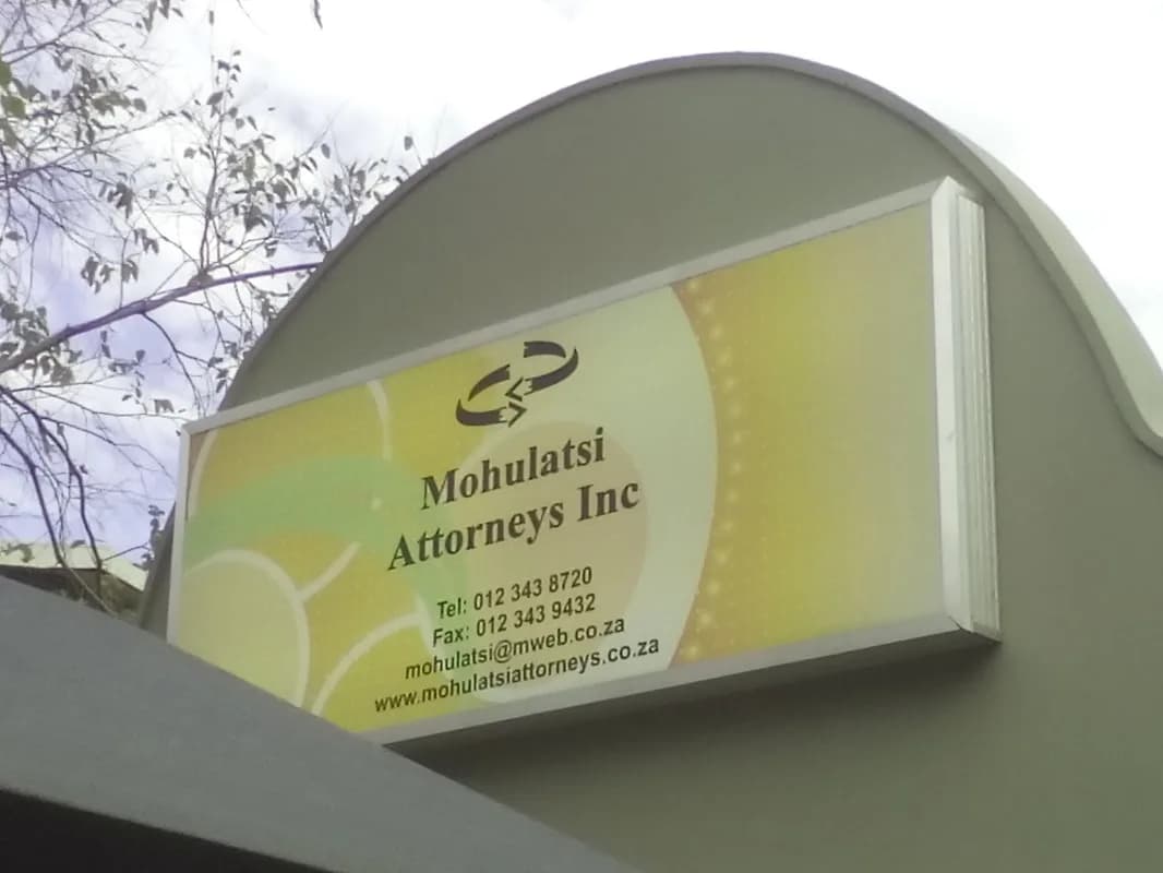 MOHULATSI ATTORNEYS INCORPORATED in Sunnyside