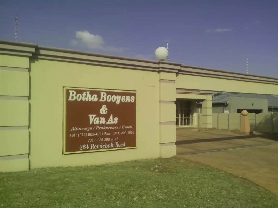 Botha Booyens & Van As Attorneys in Boksburg CBD