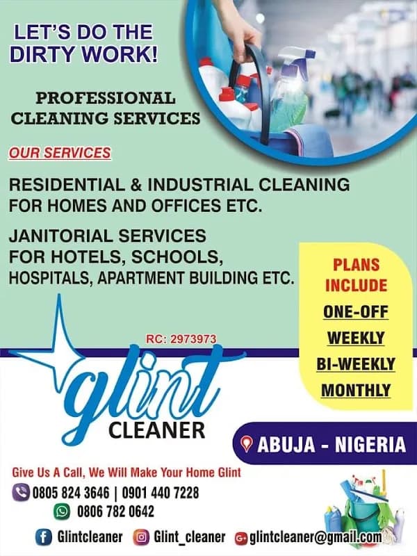 Glint cleaners in Central Business District