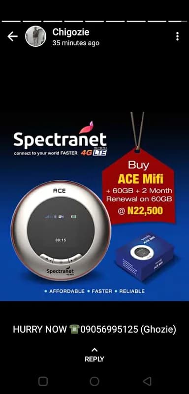 SPECTRANET LTE IKOSI KETU in Ketu