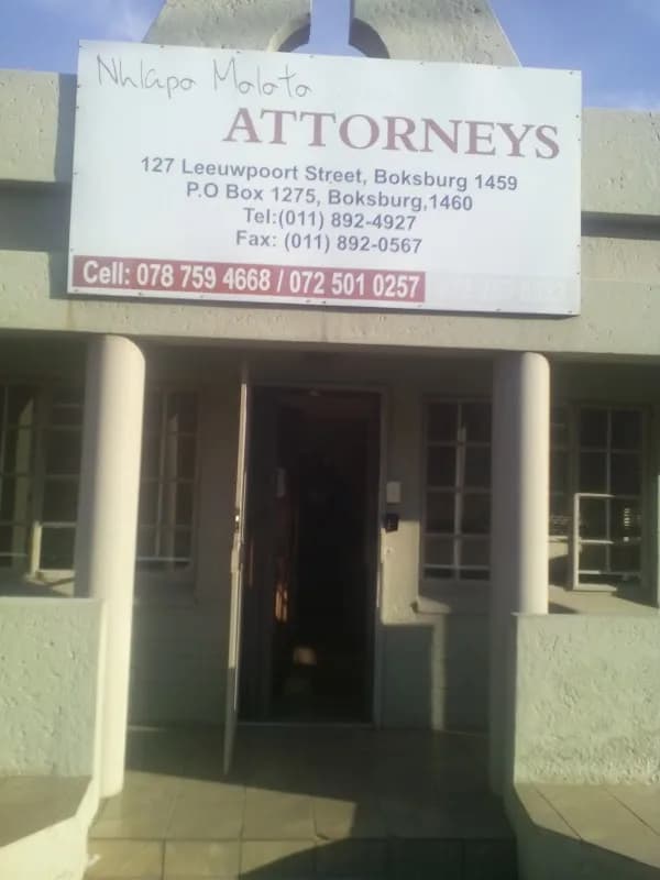 Nhlapo Moloto & Associates in Boksburg CBD