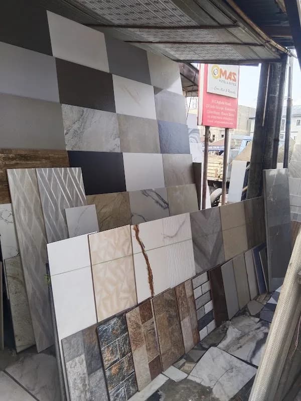 All kinds of Nigeria tiles, Spanhis Tiles, Chinese tiles, Italian tiles in AGIP Estate