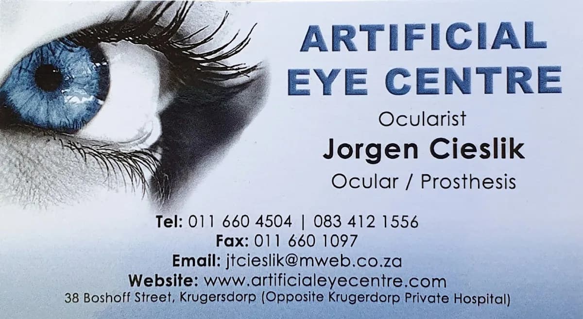 Artificial Eye Centre in West Rand