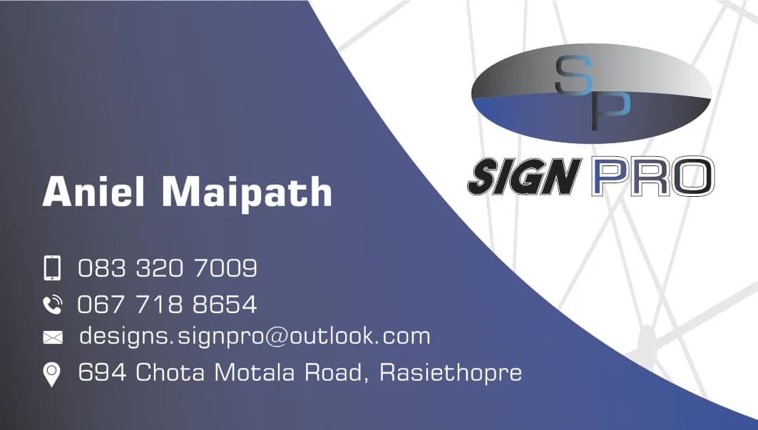 Sign Pro PMB in Northdale