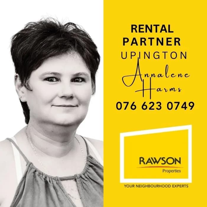 Annalene Harms - Rawson Properties Upington Rental Partner in Upington CBD