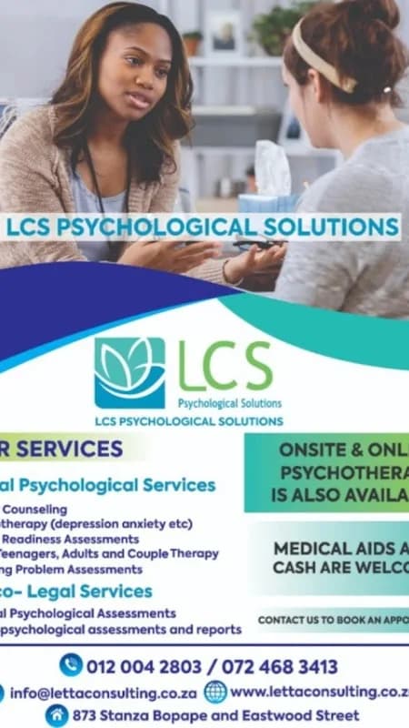 Psychologist. Letta Consulting Services in Arcadia