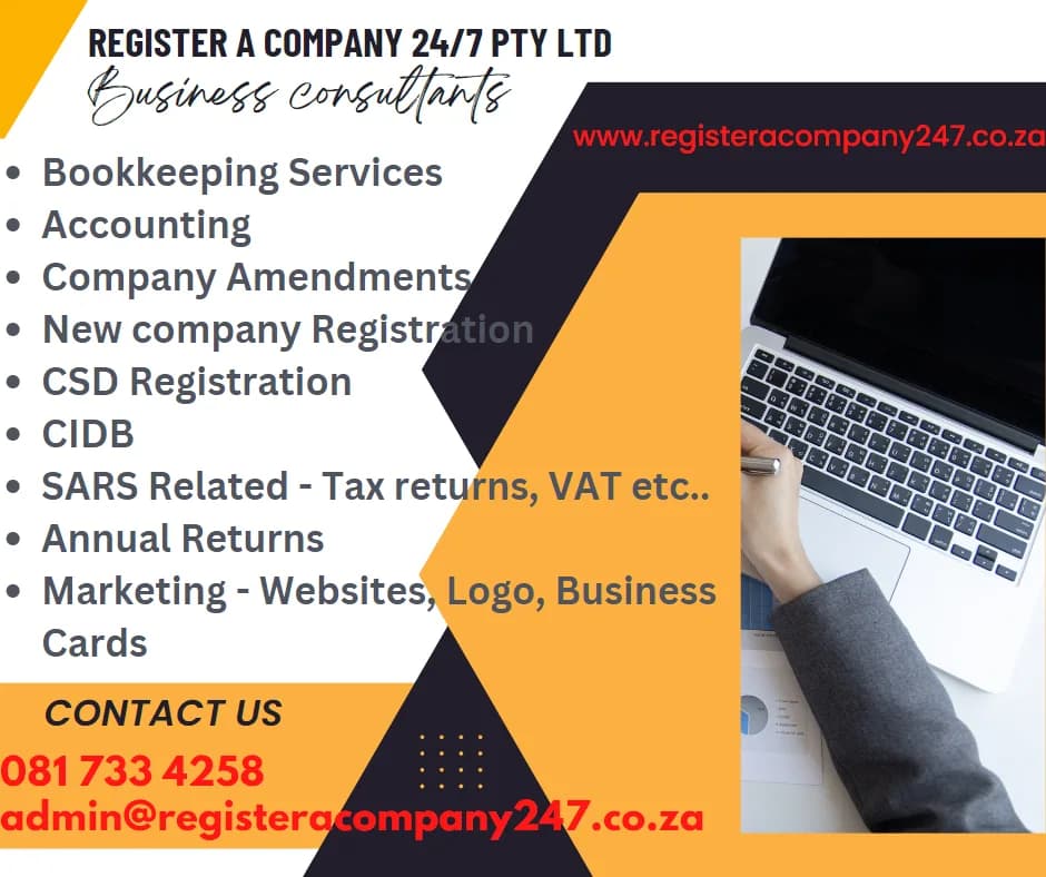 REGISTER A COMPANY 24/7 in South Africa ONLINE Company registrations in Phoenix