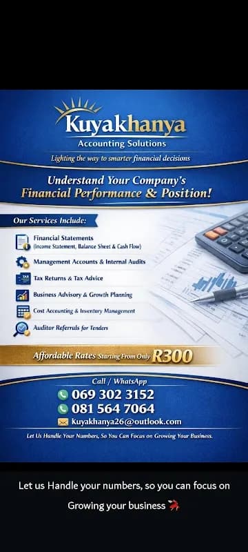 Kuyakhanya Accounting Solutions (Pty) Ltd in Pimville