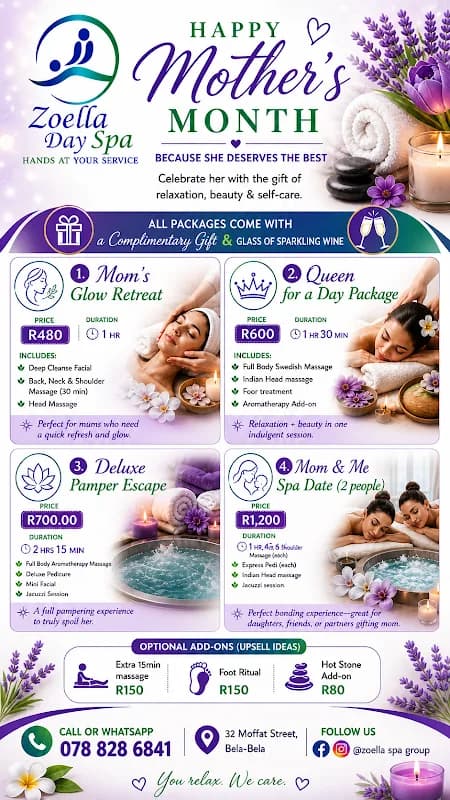 Zoella Day spa Bela-Bela in Bela-Bela CBD