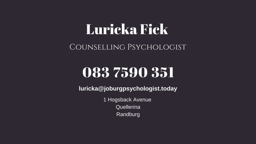 Luricka Fick Counselling Psychologist in Linden