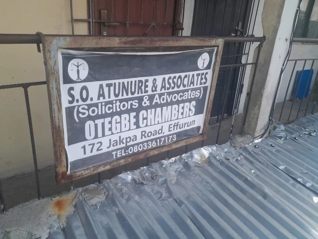 S. O. Atunure & Associates (Solicitors & Advocates) in Effurun