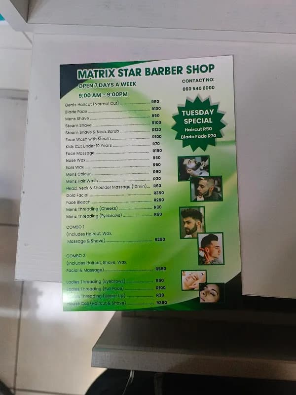 Matrix Star Barber in Bryanston