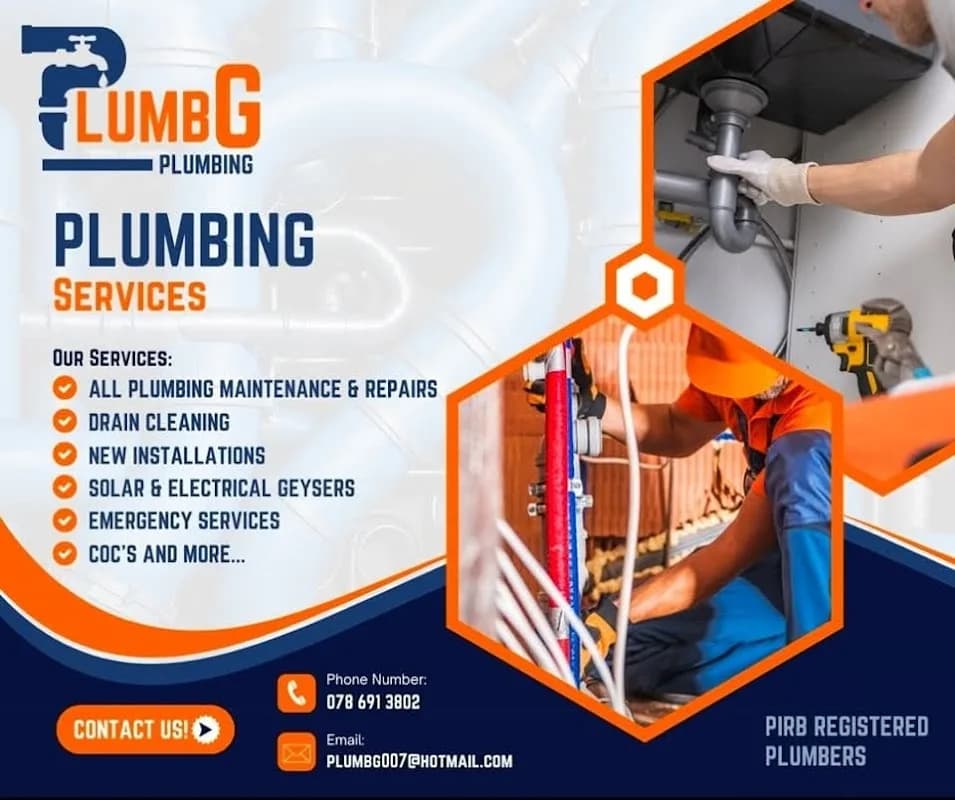 PlumbG Plumbing Services in Riebeeckstad