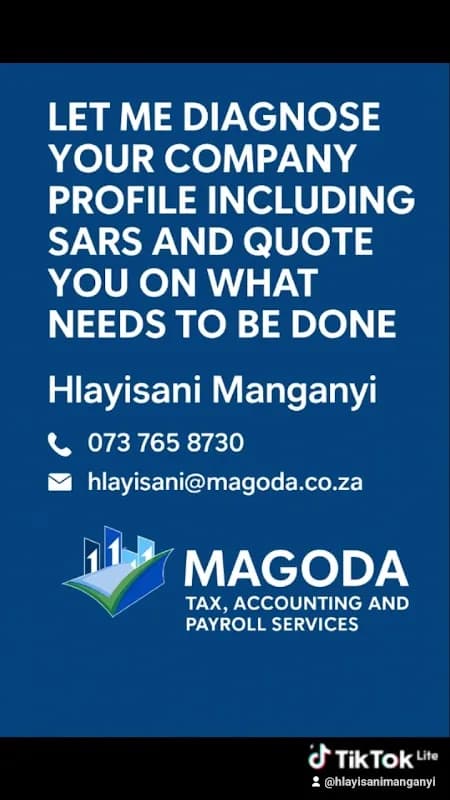Magoda Tax, Accounting and payroll servicesices in Roodepoort