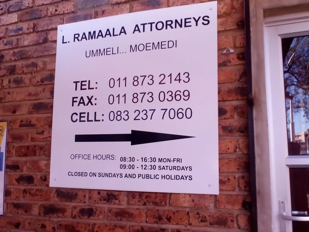 L Ramaala Attorneys in Germiston