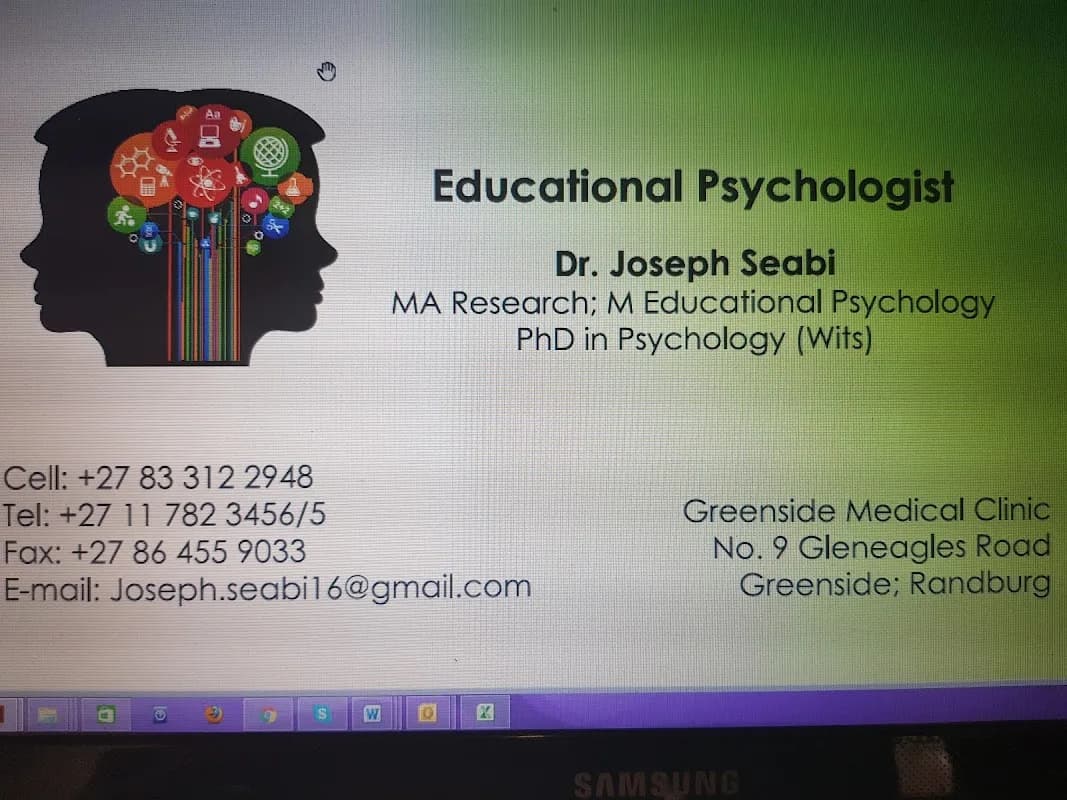 Dr Seabi: Educational Psychologist in Greenside