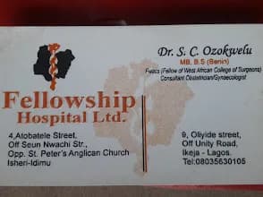 Fellowship Hospital in Agidingbi