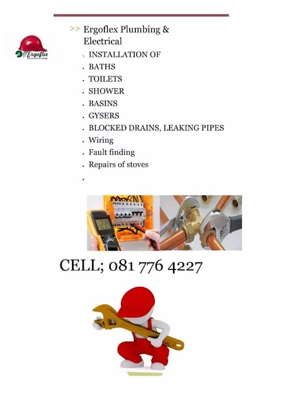 Ergoflex plumbing and electrical in Bloemfontein CBD