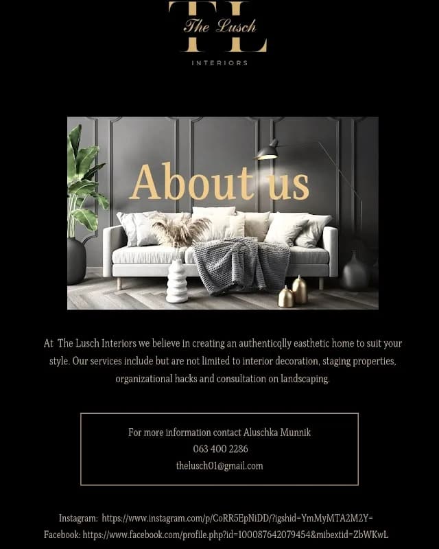 The Lusch Interiors in Potchefstroom CBD