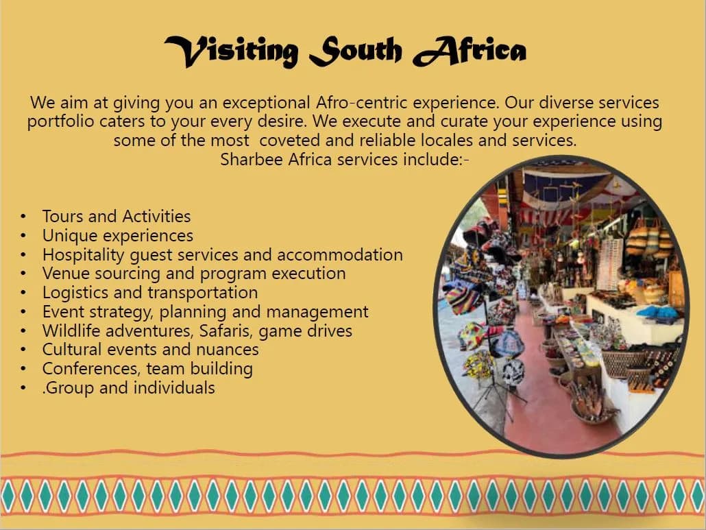 Sharbee Africa Dynamic Event and Destination Management in Krugersdorp CBD