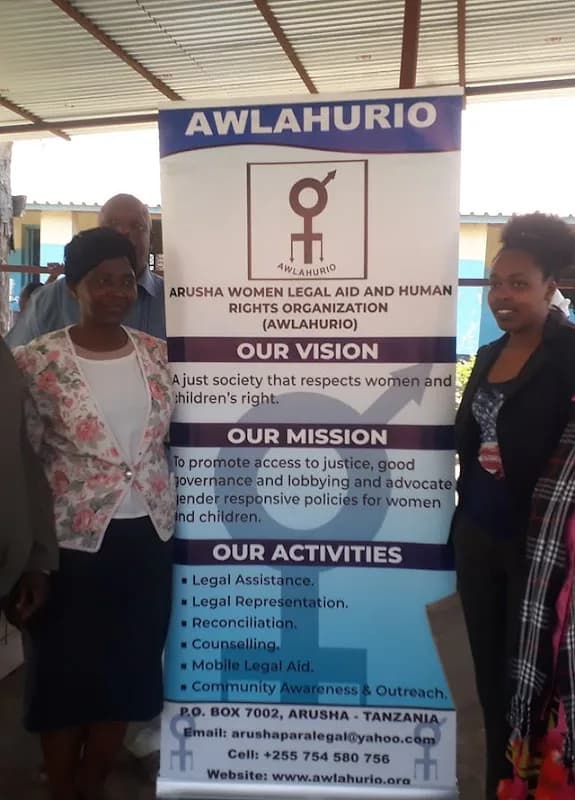 Arusha Women Legal Aid and Human Rights Organization (AWLAHURIO) in Sakina