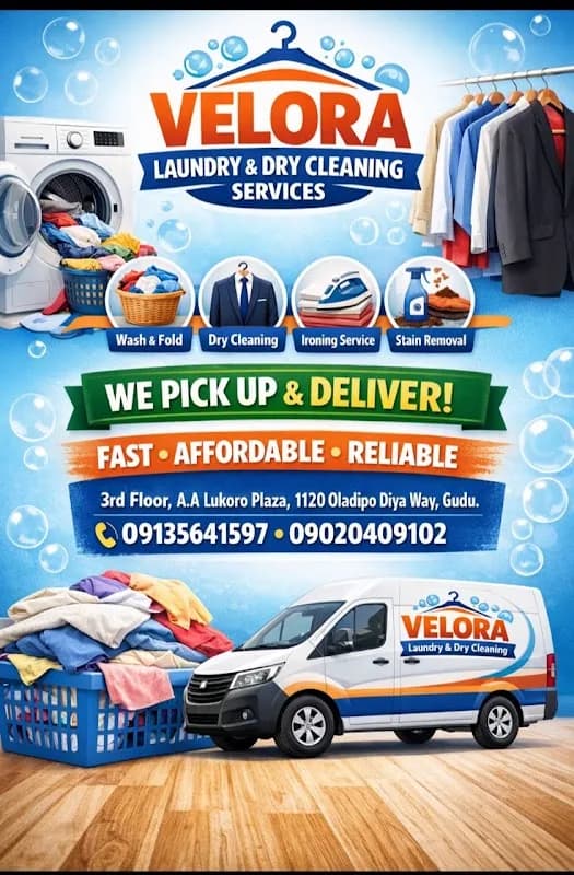 Velora Laundry & Cleaning Services in Durumi