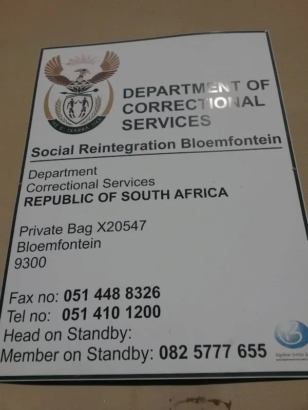 Department Of Correctional Services in Mangaung