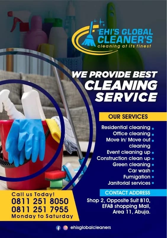 EHI'S GLOBAL CLEANER'S in Garki Area 11