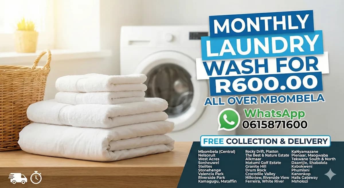 laundry free collect white river and msholozi in White River