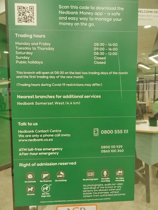 Nedbank SOMERSET MALL in Somerset West CBD