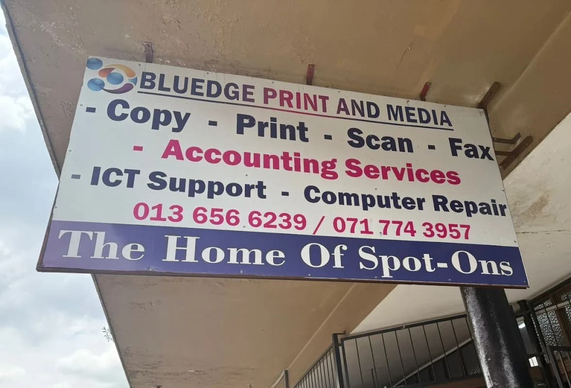BluEdge Print and Media in eMalahleni CBD