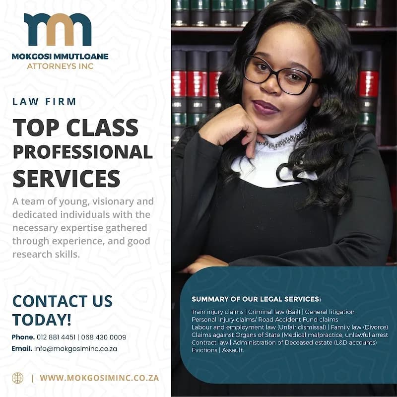 Mokgosi & Associates Attorneys Inc. in Pretoria CBD