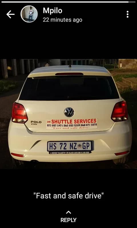Point to Point shuttle in Ncambedlana