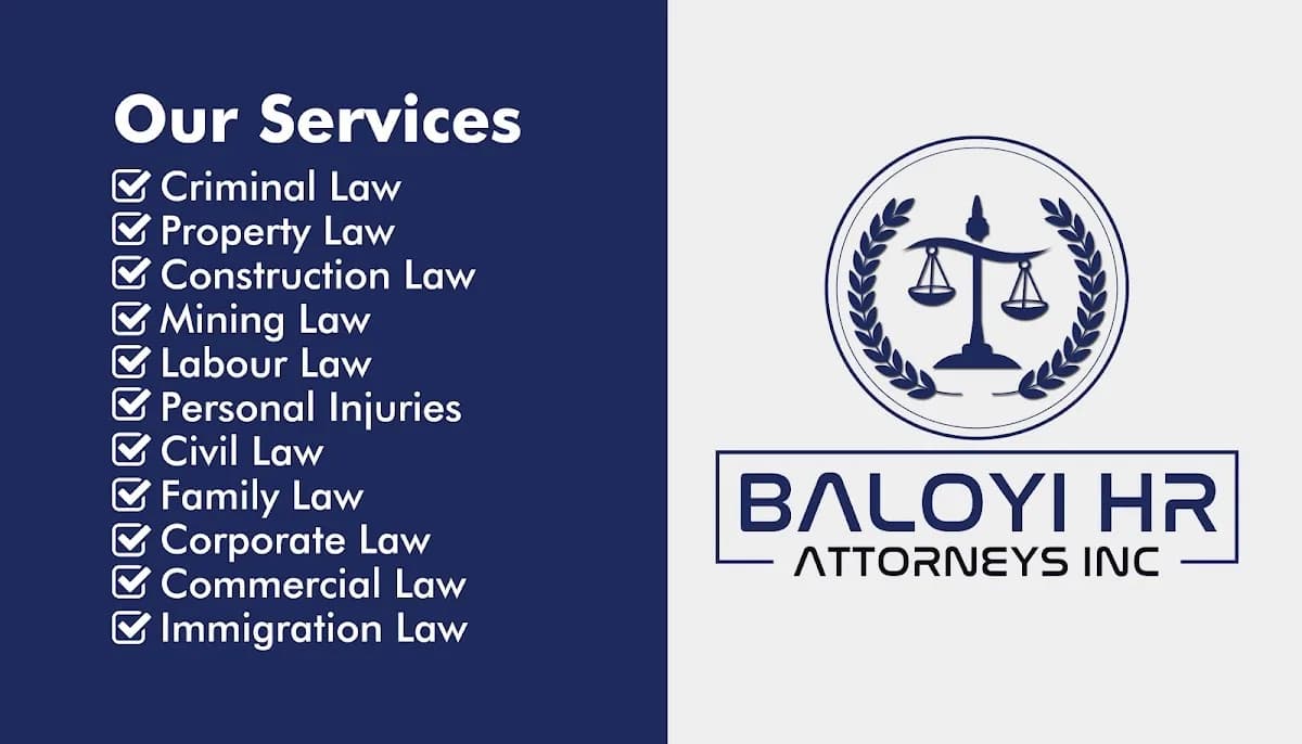 BALOYI HR ATTORNEYS INC in Esther Park