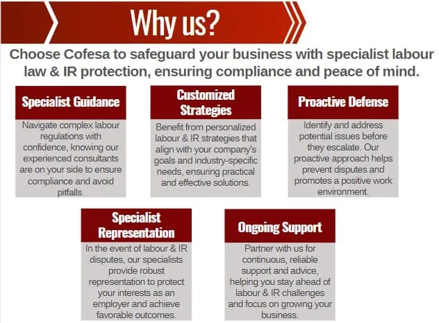 Cofesa Labour Law Specialists in Meadowlands