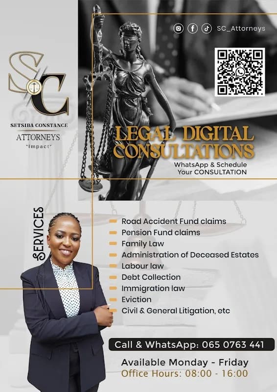 Setsiba Constance Attorneys Inc in Mokopane CBD
