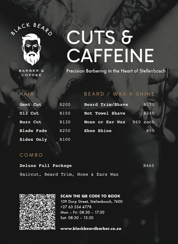 Black Beard Barber & Coffee Stellenbosch in Die Boord