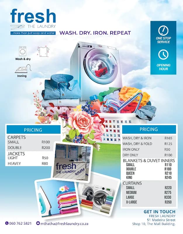 Fresh Laundry Mthatha : Madeira in Ncambedlana