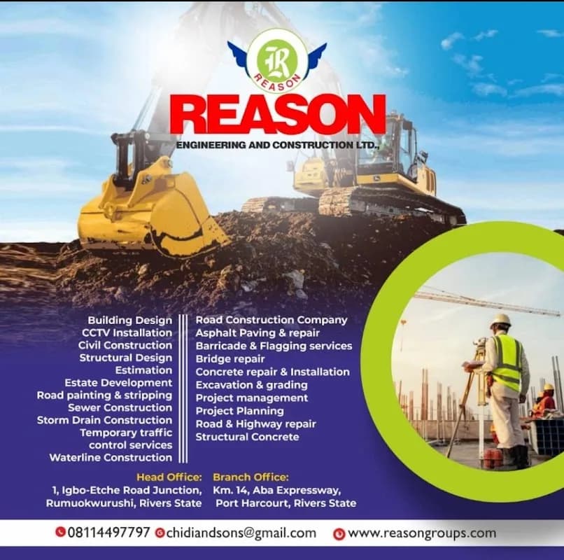 Reason Engineering and Construction Ltd in AGIP Estate