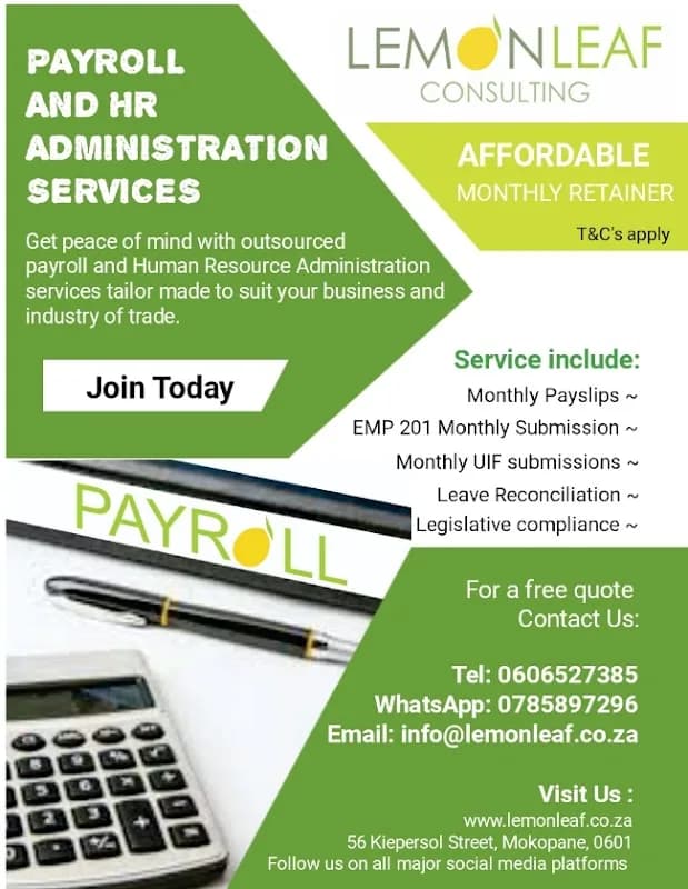 Lemon Leaf Consulting in Mokopane CBD